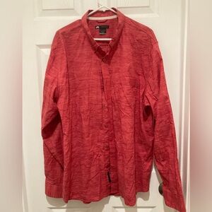 NWOT Nike SB size XXL Red Wood Patterned Shirt